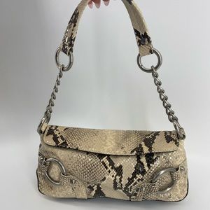 Faux snake skin Adrienne Vittadini purse
